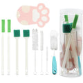 9PCS Pet Water Fountain Cleaning Kit with Compressed Sponge and Storage Box,Dog and Cat Water Fountain Brushes Fit Most Pet Water Dispensers,Pet Drinking Dispenser Cleaning Kit Cleaning brush