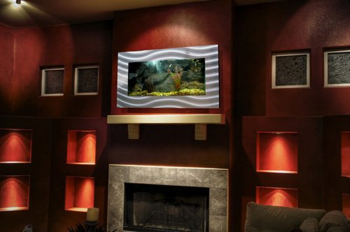 Aussie Aquariums AA-Skyline-MWHITE 2.0 Wall Mounted Aquarium, Matte White - color: Matte White, size: Skyline