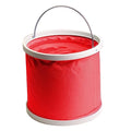 Gatuida Portable Folding Water Bucket Collapsible Container for Camping Hiking Fishing and Outdoor Activities Red - color: Red
