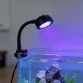 LED Aquarium Plant Light Waterproof Super Slim 3 Color Modes Fish Tank Clip Lamp Practical Plants Grow Lamp(Black)