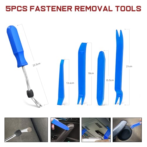 Nilight 855Pcs Car Push Retainer Clips Auto Fasteners Kit Included 16 Sizes Nylon Bumper Fender Rivets Door Trim Panel Clips with 5 Fasteners Remover 10 Cable Ties for Toyota GM Ford Honda Chevy - color: 855Pcs