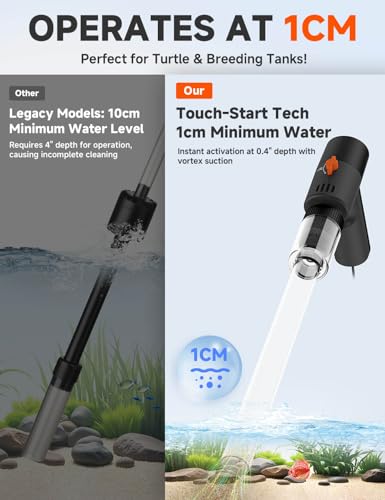Electric Aquarium Gravel Cleaner - High-Pressure Fish Tank Cleaner with Gravel Vacuum for Aquarium, 6-in-1 Multifunction Aquarium Vacuum Gravel Cleaner with Water Changer & Sand Filter