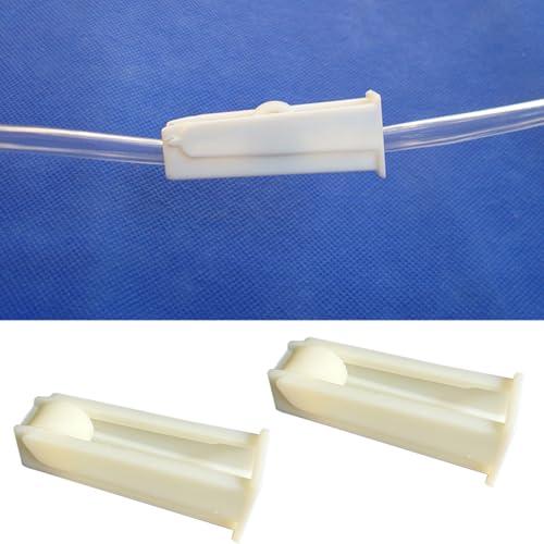 4 Pcs Silicone Tubing Clamps, Plastic Hose Clamp Tube Clip Pipe Hose Adjustable Flows for Control Wine Bottles Hose Shut Off Clamp.