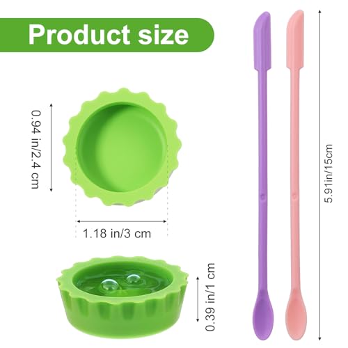 9 Pcs Crested Gecko Food and Water Bowl Small Reptile Food Dish Reusable Silicone Reptile Feeding Cup Gecko Feeder Corner Water Bowl Habitat Tank Starter Accessories for Hermit Crab Tarantula Isopods