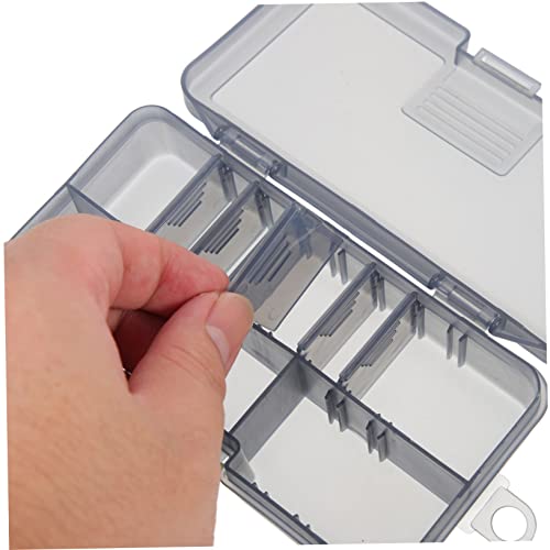 Happyyami 2pcs Double-sided Fishing Tackle Organizer Box Lure Container for Freshwater Saltwater Portable Fishing Accessories for Easy Storage and Transport - color: Green