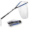 RESTCLOUD Fishing Landing Net with Telescoping Pole Handle, Fishing net Freshwater for Kids Men Women, Extend to 40-63 Inches - style: N: Aluminum Handle With Deep Net and Large Mesh, 35.4" Full
