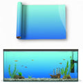 Aquarium Background - Static Cling Fish Tank Sticker - Cyan Blue Gradient | Easy Install for Glass Tanks, No Residue, Reusable 60 x 30 cm / (24 x 12 inches) - color: Cyan Blue, size: 24 x 12 inches
