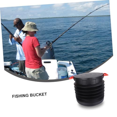 GLEAVI 1Pc Collapsible Water Bucket Multifunctional Clutter Storage for Fishing Camping and Car Washing Safe Leak and Space Saving Design Versatile Use as Fish Tank Storage Box