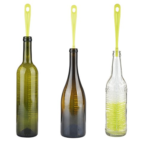 ALINK 16 inch Long Bottle Brush Cleaner for Washing Wine/Beer/Sport Well/Thermos/Glass, Hummingbird Feeder and Long Narrow Neck Sport Bottles