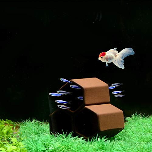 Saim Aquarium Decor Cave Ceramic Hideaway Pipe Decorations Cichlid Shrimp Breeding Shelter Ornament for Fish to Rest Hide Play