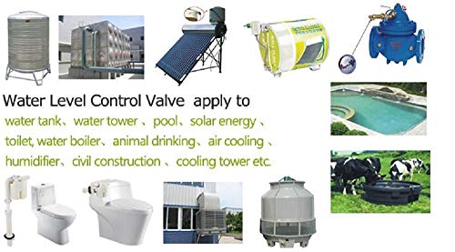 WANLIAN 3/4" inner top water inlet automatic float valve water level control valve, used for solar water tank tower pool - color: 3/4"