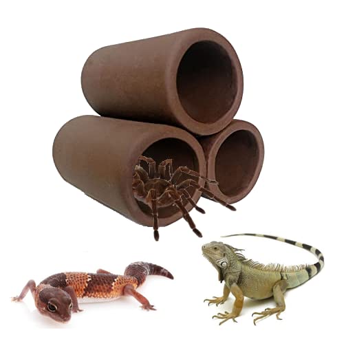Ceramic Shelters, 2 pcs, Fish Tank Accessories, Fish House, Aquarium Hideout, Swim Holes Aquatic, Aquarium Cave, Ceramic Decoration for Freshwater and Saltwater Fish Tank (Pipes)