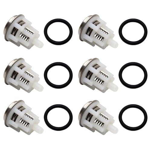 6 Pack Pressure Washer Pumps Check Valves Compatible With EZ,TC,TP,TX Washer Pumps,Fit For EZ2536E EZ3040G TC1507E345 TX1510S34 EZ2542E HTX18105 TP2530J34 TX1512S17 EZ2545E HTX18125,Replace Kit K123