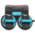 SEESII Glass Suction Cups with Metal Handle, 8" Tile Suction Cup Tool, 450 lbs (200kg) Load Capacity Heavy Duty Vacuum Lifter for Lifting Tile/Granite/Windows/Mirror (2 Pack) - color: Slate Blue
