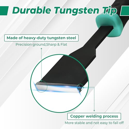 5/8-inch Carbide Scraper,Super Gasket Scraper with Durable Tungsten Tip for Remove Gaskets, Carbon and More from Varied Surfaces - size: 5/8"