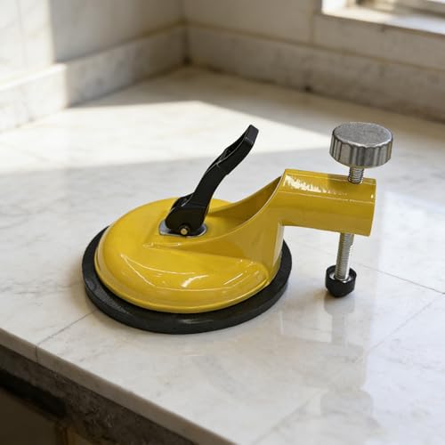 Adjustable Height Setter - 2026 Upgraded Pro Countertop Alignment Clamps, Suction Cup Level Adjustable Screw Scale Knob Tile Leveling Tool, Floor Gap Fixer Tool - Pack of 2 Red Yellow - color: Red Yellow