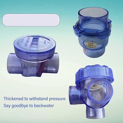 Inline One Way Non Return Valve, 5cm / 2 PVC Inline Check Valve Backwater Non Return Valve for Toilet
