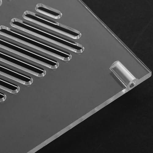 Milisten Aquarium Sand Isolator Acrylic Grid Divider Fish Tank Partition Pump Guards Clean Water DIY Accessory