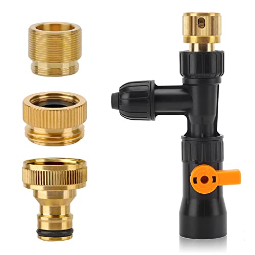 hygger Metal Aquarium Water Changer Replacement Parts, Faucet Nozzles Connectors (Metal) - size: Metal