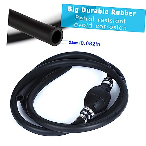 Healifty Manual Fuel Transfer Siphon Pump with Thick Hose Hand Operated Water Transfer Pump for Fish Tank Aquarium and Durable Rubber Ball Design for Extraction and Tight Spaces