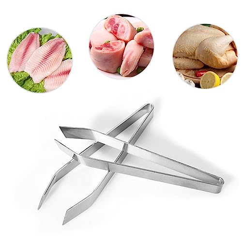 Fish Bone Clamp Tweezers Stainless Steel Tweezers for Kitchen Aquascaping