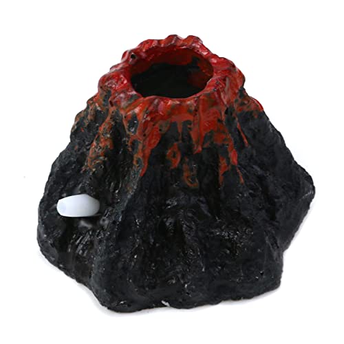 Aquarium Decoration with Air Stone Bubbler Shells Ornament Fish Tank Bubble Maker Aquarium Air Bubbling Great Addition for Fish Tank Aquarium - color: Volcano