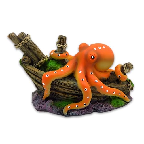 Octopus Decor, Small Octopus Fish Tank Decorations, Aquarium Decorations Ideal Gift for Love Fish Farming