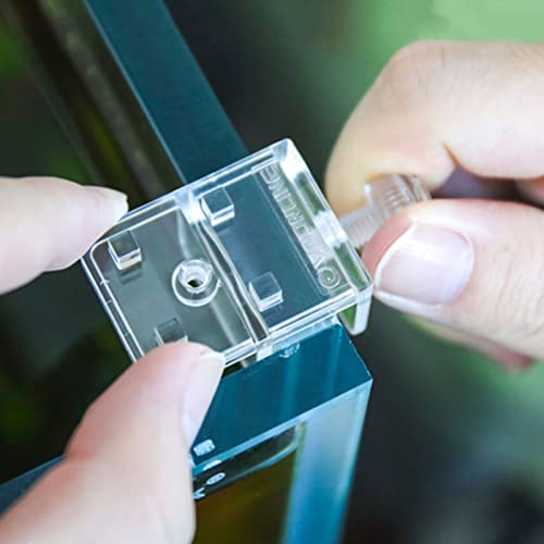 2pcs Fish Tank Aquarium Glass Cover Holder Acrylic Clip Holder Clamp Tools for Aquarium Anti-Escape Glass Cover Clips