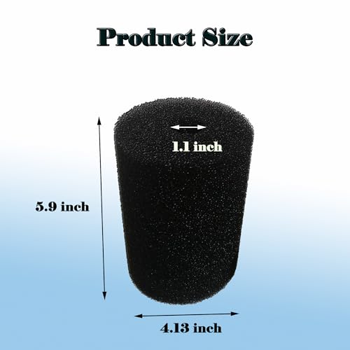 5.91" Aquarium Filter Sponge for Aquaclear Filters - Compatible with Aqua Clear 70 110 X-Large Overflow Filter Box Intake Round
