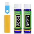 Aquarium Background Gel, 30ML(1OZ) Glue for Fish Tank with Brush and Scraper, Easy to Apply, Clearer and Brighter (2pcs) - size: 60ML