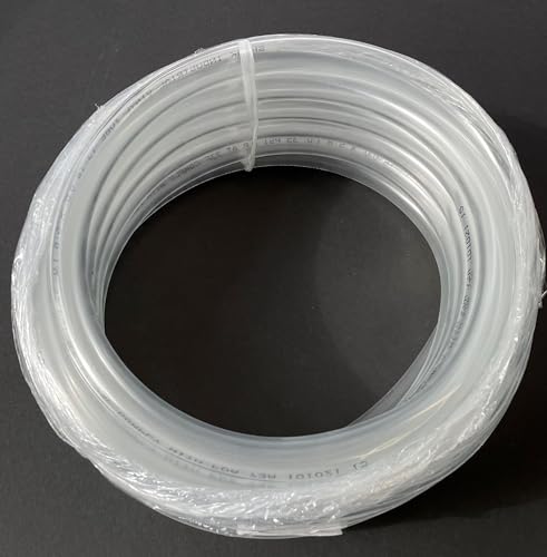 5/8” ID x 13/16” OD x 25 Ft. Clear PVC tubing. Aquarium, water line, or beverage dispenser replacement.
