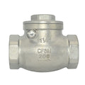 1-1/4" Stainless Steel SS316 Swing Check Valve,NPT Female x Female Thread,WOG 200 PSI PN16 CF8M - size: 1.25 Inch
