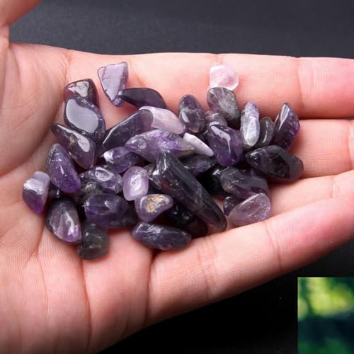Pebbles Polished Gravel,Natural Polished Stones for Flower Bed Fish Tank Plants 3.5-Oz(Purple) - color: Purple