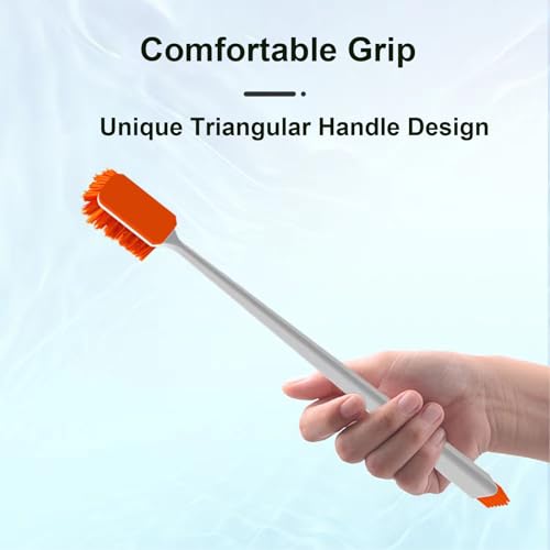 Small Fish Tank Cleaner - Algae Scraper for Glass Aquariums - Aquarium Brush & Scrubber Tool Adapted for Cleaning Glass and Acrylic Aquariums. - size: 11.8 Inch
