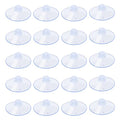 AQUANEAT 20 Packs Suction Cups 2.2 Inch Clear Sucker Pads Without Hook for Glass Home Organization Decoration - size: 2.2 in