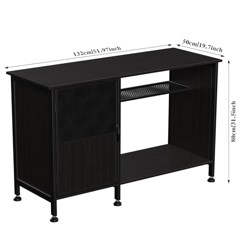 YOXIER 55-75 Gallon Fish Tank Stand,Aquarium Stand with Power Outlets and Cabinet,Heavy Duty Wood Aquarium Stand with Cabinet for Fish Tank Accessories Storage US Fast Arrive