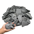 Natural Rocks Slate Stone 1-2.5 Inches Decorative Stones for Miniature Landscaping,Fairy Gardens,Bonsai,DIY Crafts,Aquariums & Reptile Terrariums-1lb - size: 1lb(1-2.5Inch)