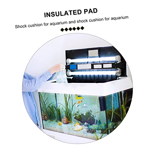 POPETPOP 5pcs Non- Fish Tank Insulation Mat Practical Shockproof Cushion for Home Aquariums Black Pad for Heat Preservation and Absorption