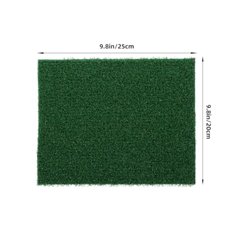 Toddmomy Fish Tank Simulation Turf Mat 9.84X7.87 Inch Artificial Grass for Turtle Tank Basking Platform Aquarium Substrate Home Landscaping Flowerpot Decor - size: 25.00X20.00X0.80CM