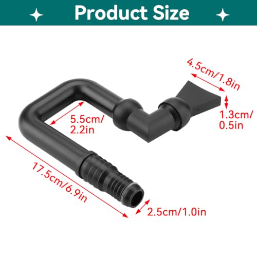 U Return Pipe, Multipurpose U Tube Return Directional Pipe Tube Fish Tank Pump Nozzle for Aquarium Water Pump