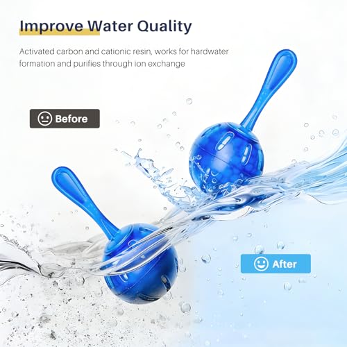12 Pack Humidifier Cleaner, Humidifier Tank Cleaner Balls compatible with All humidifiers and Fish Tanks, Purifies Water, Prevents Hard Water Build-Up, Reduces Scale to improve Humidification - color: Humidifier Cleaner Balls-12 Pack