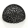 JIJI&ZEZE Anti-Predation Shrimp Hideout Dome, Black Honeycomb Lattice Aquarium Shelter Cave, Breeding & Molting Hideaway for Small Fish, Shrimp Fry, Fish Tank Decor Ornament