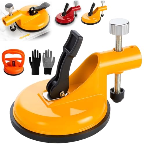 Adjustable Height Setter - Professional Countertop Leveling Tool, Floor Gap Fixer Tool, Floor & Countertop Gap Tightener Suit for Granite, Marble, Quartz Slabs (Yellow)