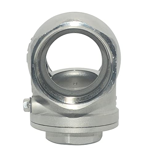 1-1/2" Stainless Steel SS316 Swing Check Valve,NPT Female x Female Thread,WOG 200 PSI PN16 CF8M - size: 1.5 Inch