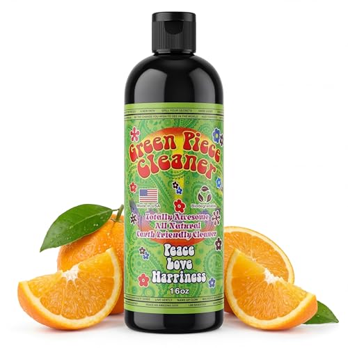 Green Piece® Glass Cleaner 1 Bottle (Made in USA)- All Natural Earth Friendly Multi-purpose Cleaner for Metal, Ceramic, Water Pipe 16 oz - style: 1. 16 Fl oz ( Pack of 1)