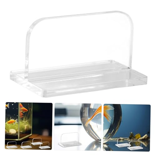 COLLBATH 4Pcs Aquarium Lid Handles Sturdy Acrylic Fish Tank Cover Parts with Easy Installation Double Sided Adhesive for Secure Grip Design for Fit Lids