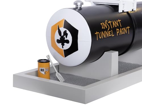 Lionel Looney Tunes Acme Plug-Expand-Play Tank O Gauge Model Train Accessory – Illuminated Tank with Metal Platform & Walkways, Railroad Scenery, Age 14+
