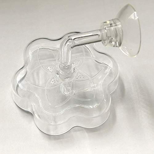 Aquarium Shrimp/Small Fish Feeding Dish Feeder Dish, Acrylic Material, Mini Size (Magnolia Shaped)
