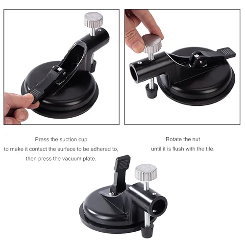 Countertop Seam Leveling Tool With Vacuum Suction Cup | Adjustable Height Alignment Tool For Granite, Tile, Glass & Wood Surface Installation
