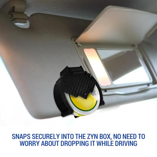 Car Visor Clip Holder for ZYN – Universal high-Temperature Resistant Sun Visor Accessory for Pouch Cans, Interior Car Accessories for Organization, Gifts for Pouch Users,Fits Most Auto (Mountain) - color: Mountain